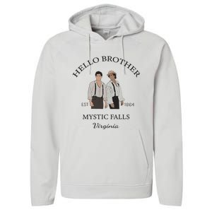 Hello Brother Salvatore Brothers Est 1864 Performance Fleece Hoodie