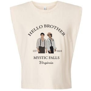 Hello Brother Salvatore Brothers Est 1864 Garment-Dyed Women's Muscle Tee