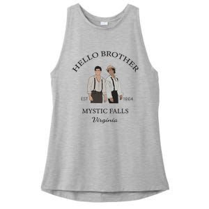 Hello Brother Salvatore Brothers Est 1864 Ladies PosiCharge Tri-Blend Wicking Tank