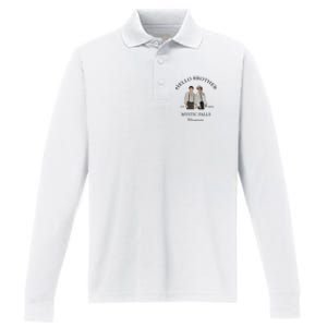 Hello Brother Salvatore Brothers Est 1864 Performance Long Sleeve Polo