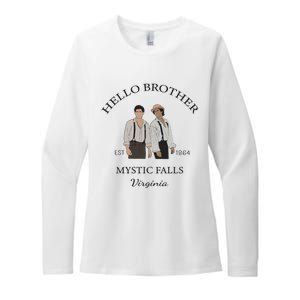 Hello Brother Salvatore Brothers Est 1864 Womens CVC Long Sleeve Shirt