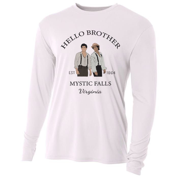 Hello Brother Salvatore Brothers Est 1864 Cooling Performance Long Sleeve Crew