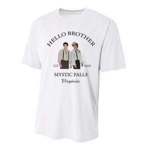 Hello Brother Salvatore Brothers Est 1864 Performance Sprint T-Shirt