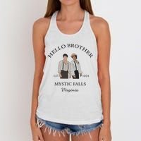 Hello Brother Salvatore Brothers Est 1864 Women's Knotted Racerback Tank