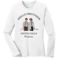 Hello Brother Salvatore Brothers Est 1864 Ladies Long Sleeve Shirt