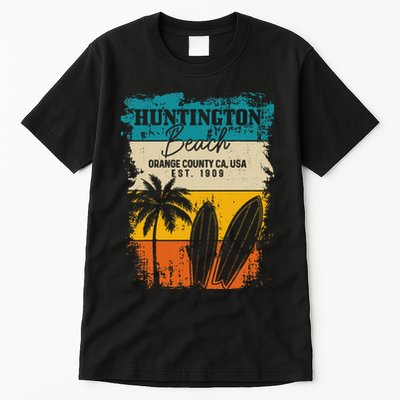 Huntington Beach Surfing Vintage Orange County California Tall T-Shirt