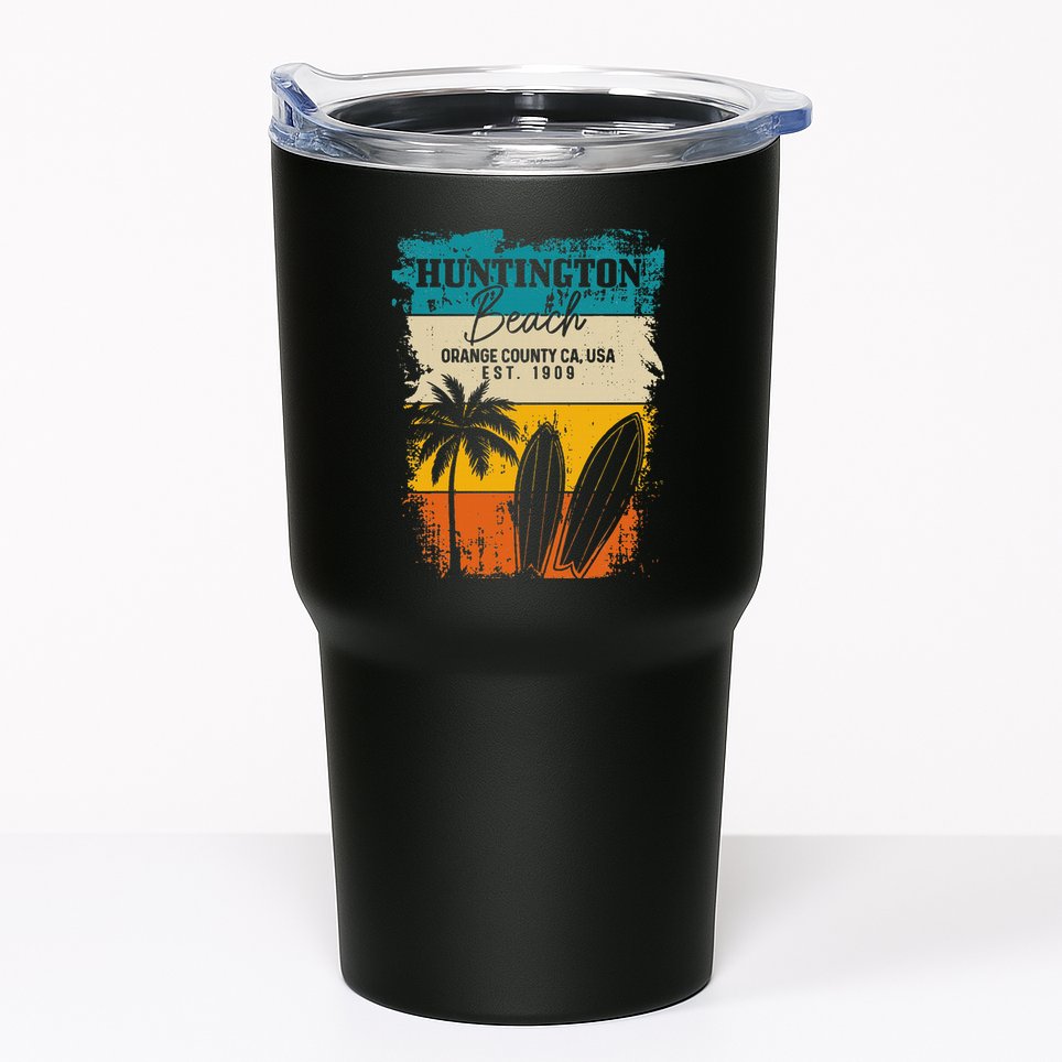 Huntington Beach Surfing Vintage Orange County California Tumbler