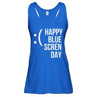 Happy Blue Screen Day Ladies Essential Flowy Tank