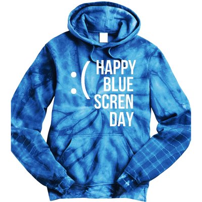 Happy Blue Screen Day Tie Dye Hoodie