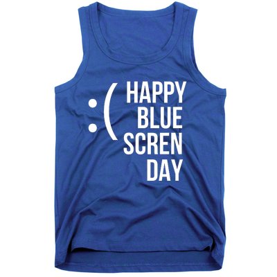 Happy Blue Screen Day Tank Top