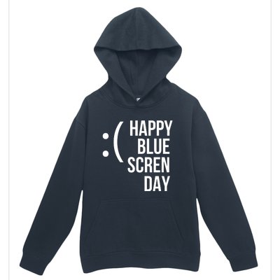 Happy Blue Screen Day Urban Pullover Hoodie