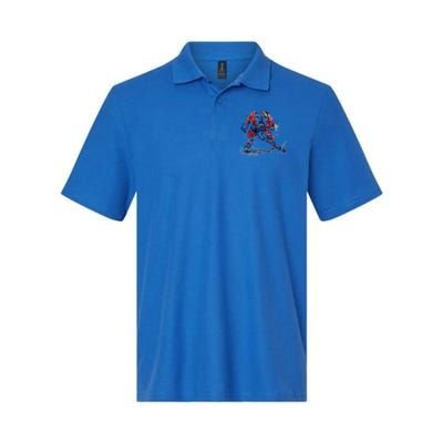 Hockey Bulldog Sports Fan Funny Ice Hockey Player Gift Softstyle Adult Sport Polo