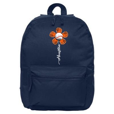 Houston Baseball Souvenir Colorful Flower Tee I Love Houston Women 16 in Basic Backpack