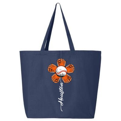 Houston Baseball Souvenir Colorful Flower Tee I Love Houston Women 25L Jumbo Tote