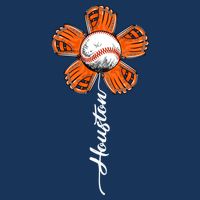 Houston Baseball Souvenir Colorful Flower Tee I Love Houston Women Womens Tank Top