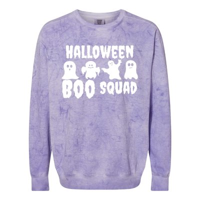 Halloween Boo Squad Funny Halloween Costume Gift Colorblast Crewneck Sweatshirt