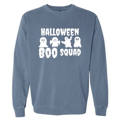 Halloween Boo Squad Funny Halloween Costume Gift Garment-Dyed Sweatshirt