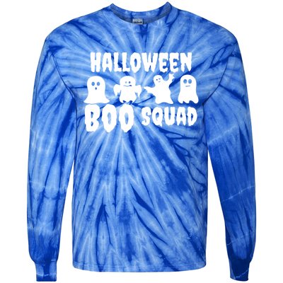 Halloween Boo Squad Funny Halloween Costume Gift Tie-Dye Long Sleeve Shirt