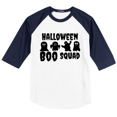 Halloween Boo Squad Funny Halloween Costume Gift Baseball Sleeve Shirt