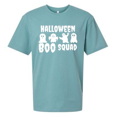 Halloween Boo Squad Funny Halloween Costume Gift Sueded Cloud Jersey T-Shirt