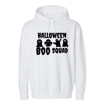 Halloween Boo Squad Funny Halloween Costume Gift Garment-Dyed Fleece Hoodie