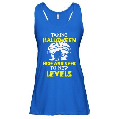 Halloween Bigfoot Sasquatch Spooky Pumpkin Ladies Essential Flowy Tank