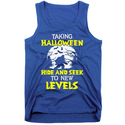 Halloween Bigfoot Sasquatch Spooky Pumpkin Tank Top