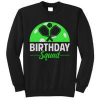 Happy Birthday Squad Pickleball Sports Theme Birthday Party Sweatshirt