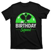 Happy Birthday Squad Pickleball Sports Theme Birthday Party T-Shirt