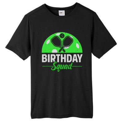 Happy Birthday Squad Pickleball Sports Theme Birthday Party Tall Fusion ChromaSoft Performance T-Shirt