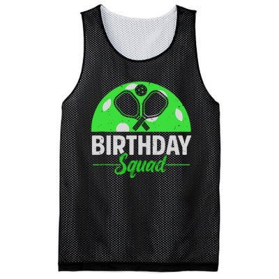 Happy Birthday Squad Pickleball Sports Theme Birthday Party Mesh Reversible Basketball Jersey Tank