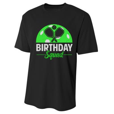 Happy Birthday Squad Pickleball Sports Theme Birthday Party Performance Sprint T-Shirt