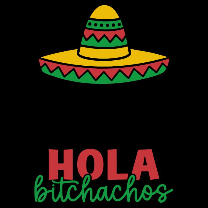 Hola Bitchachos Sombrero Sunglasses And Mustache Cinco De Mayo Mexico Vacation Drawstring Bag