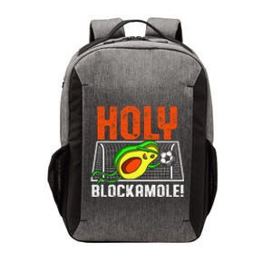 Holy Blockamole Soccer Blocker Funny Avocado Goalie Gift Vector Backpack