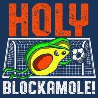 Holy Blockamole Soccer Blocker Funny Avocado Goalie Gift Cooling Performance Crew T-Shirt