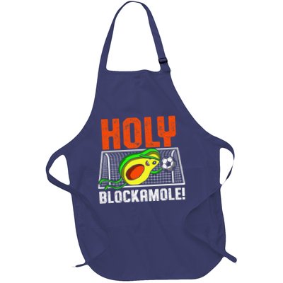 Holy Blockamole Soccer Blocker Funny Avocado Goalie Gift Apron