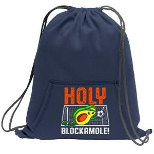 Holy Blockamole Soccer Blocker Funny Avocado Goalie Gift Sweatshirt Cinch Pack Bag