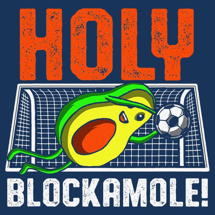 Holy Blockamole Soccer Blocker Funny Avocado Goalie Gift Sustainable Bucket Hat