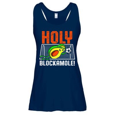Holy Blockamole Soccer Blocker Funny Avocado Goalie Gift Ladies Essential Flowy Tank