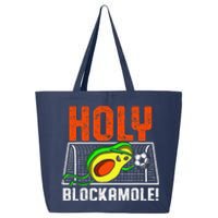 Holy Blockamole Soccer Blocker Funny Avocado Goalie Gift 25L Jumbo Tote