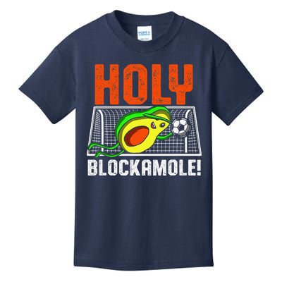 Holy Blockamole Soccer Blocker Funny Avocado Goalie Gift Kids T-Shirt