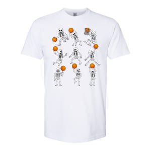 Halloween Basketball Skeletons Dunking Dribble Softstyle® CVC T-Shirt