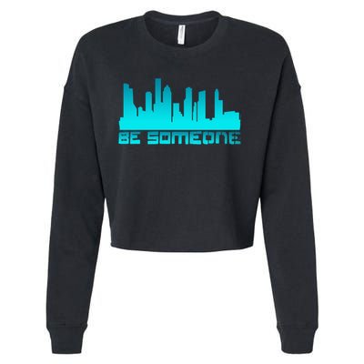 Houston Be Someone Bridge Houston Skyline Hgifttown Be Someone Gift Cropped Pullover Crew