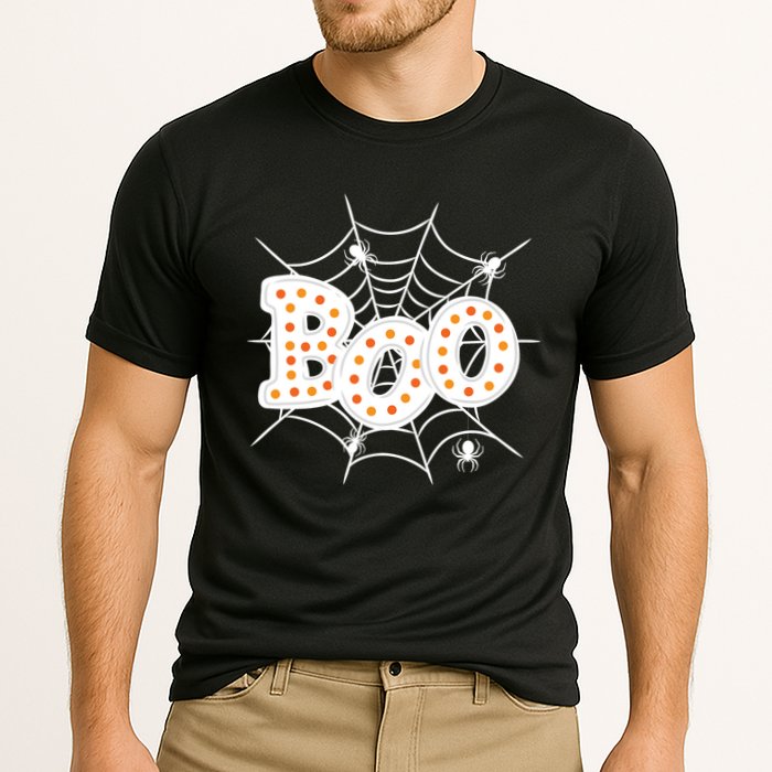Halloween Boo Spider Web Spooky Season Cooling Performance Crew T-Shirt