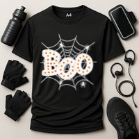Halloween Boo Spider Web Spooky Season Cooling Performance Crew T-Shirt