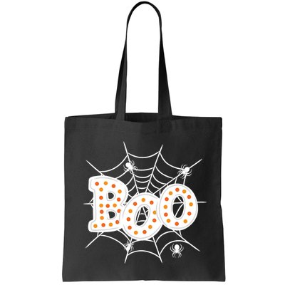 Halloween Boo Spider Web Spooky Season Bag