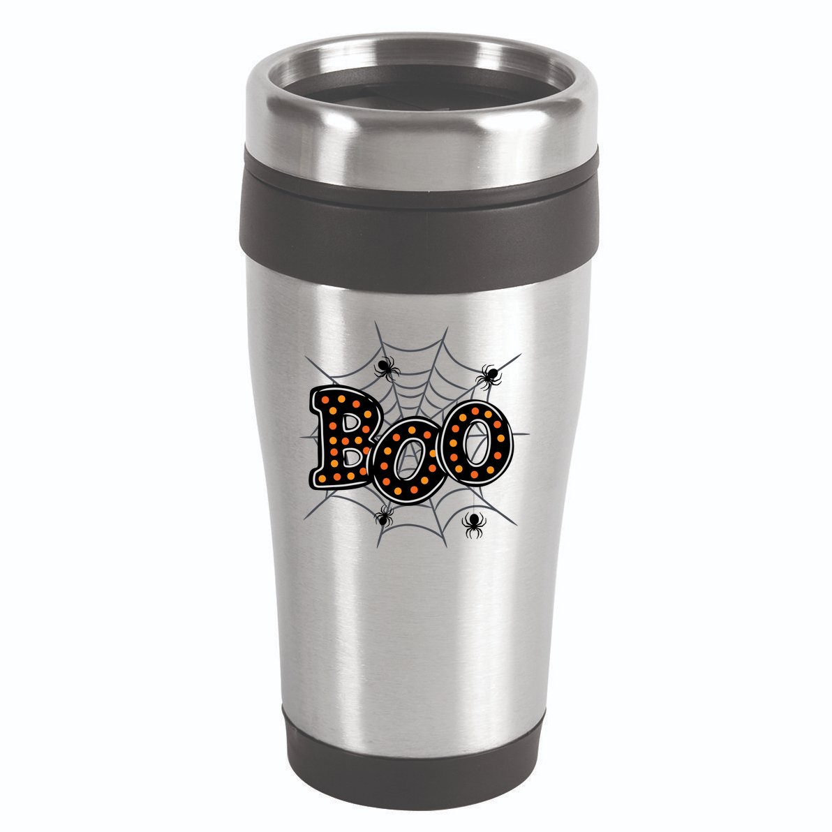 Halloween Boo Spider Web Spooky Season 16oz Travel Tumbler