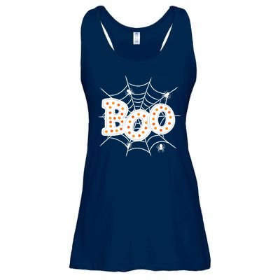 Halloween Boo Spider Web Spooky Season Ladies Essential Flowy Tank