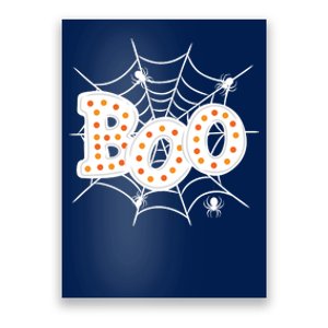 Halloween Boo Spider Web Spooky Season Poster