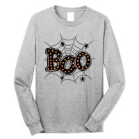 Halloween Boo Spider Web Spooky Season Long Sleeve Shirt